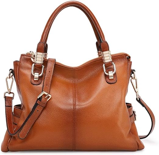 61gi5KemQKL._AC_SX522_ Soft Women Genuine Leather Purses and Handbags Satchel Tote Shoulder Bag - Image 1